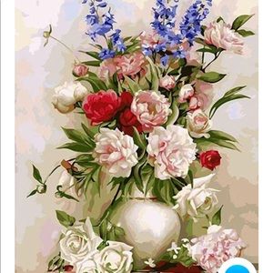 BRAND NEW Paint By Numbers “Peonies Bouquet”
